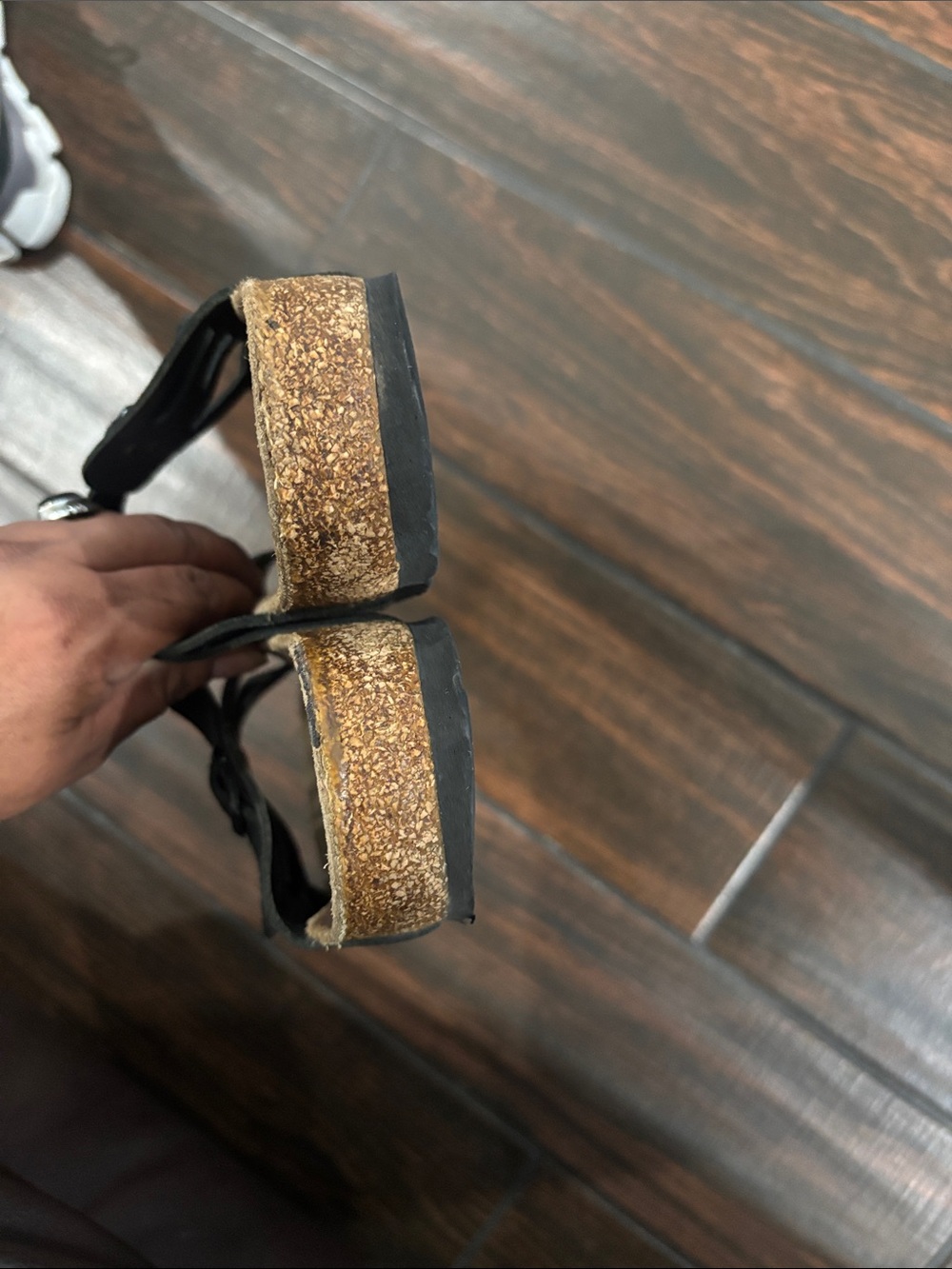 Birkenstock Granada Black Cutout Double-Buckle Slide Sandals - Picture 8 of 8
